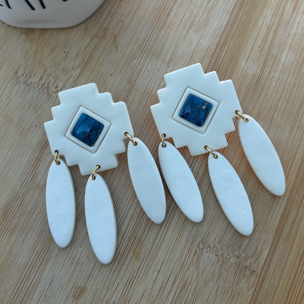 NWOT handmade polymer clay earrings - Picture 2 of 3